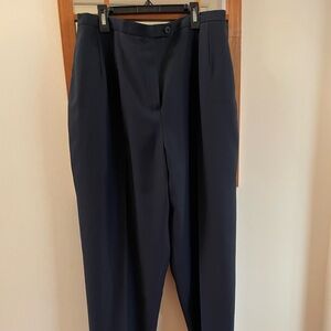 Navy blue lined dress pants